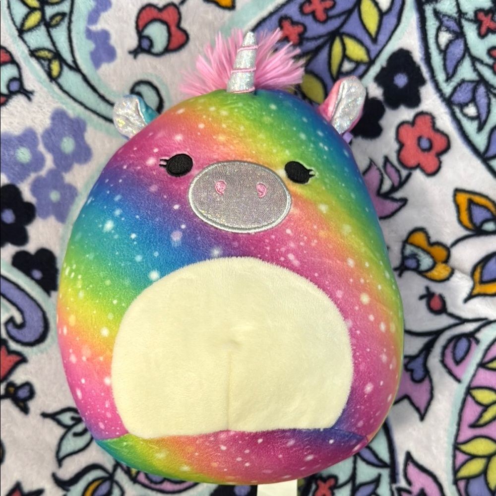 Squishmallows Rainbow Unicorn Plush Toy